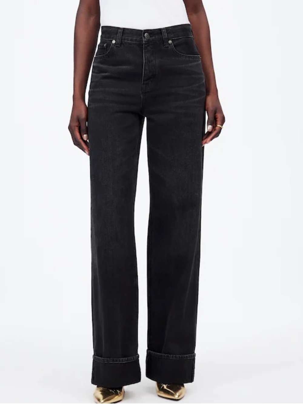 NWT MADEWELL LOW SLUNG BAGGY WIDE LEG 28 28P GREY WASH BUTTON FLY JEANS NWT